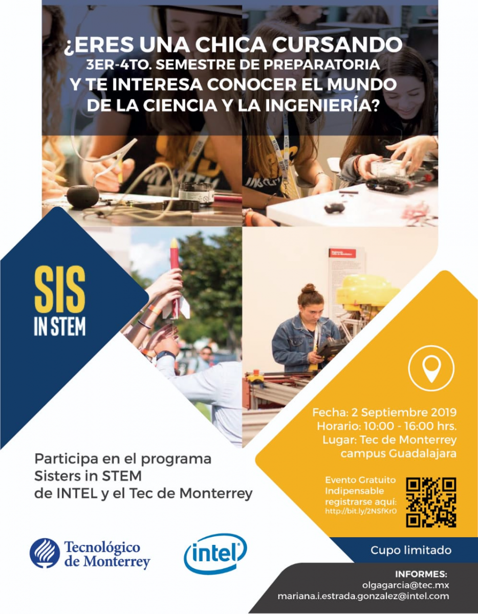 Programa Sisters in STEM de Intel y el Tec de Monterrey