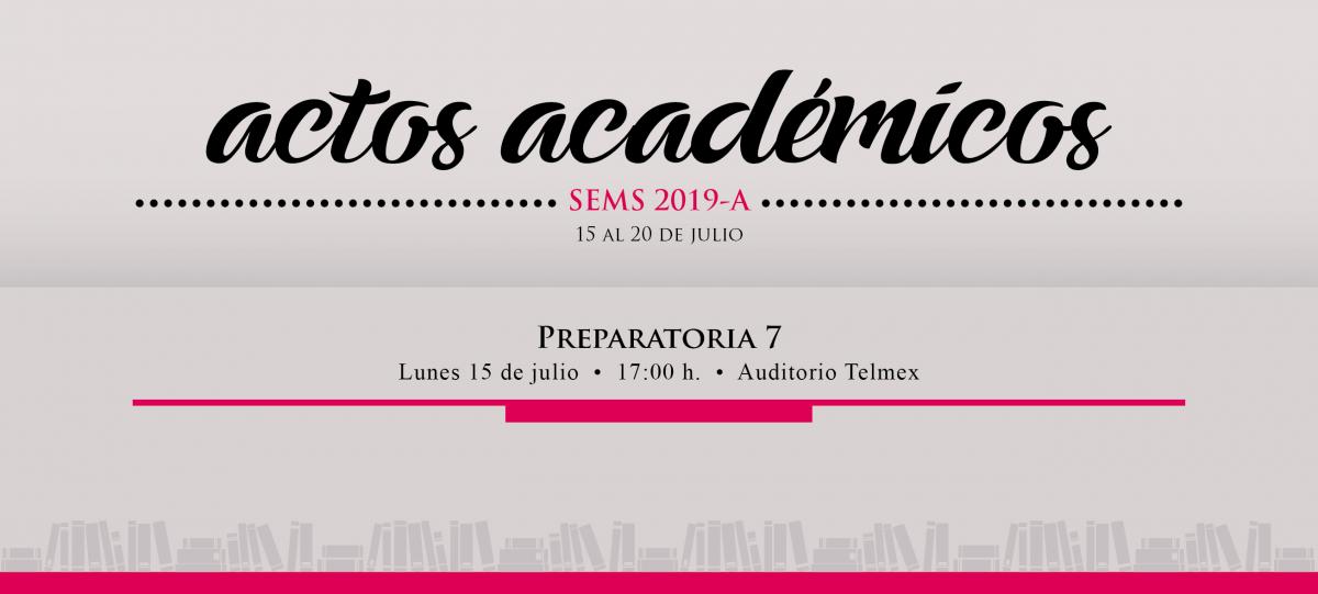 Calendario de actos académicos de las preparatorias del SEMS