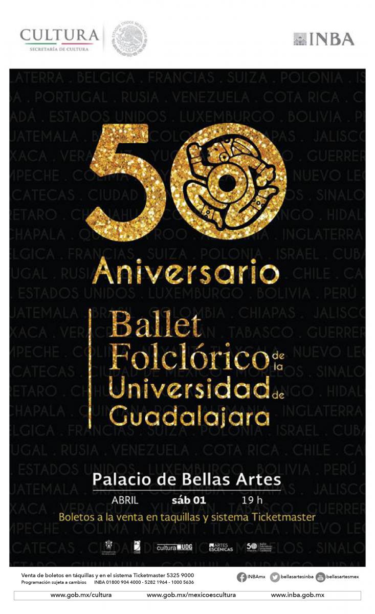 50 Aniversario del Ballet Folclórico de la Universidad de Guadalajara