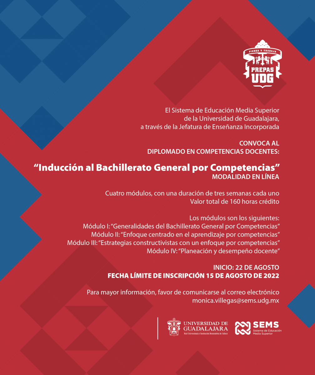 Diplomado en Competencias Docentes: “Inducción al Bachillerato General por Competencias”