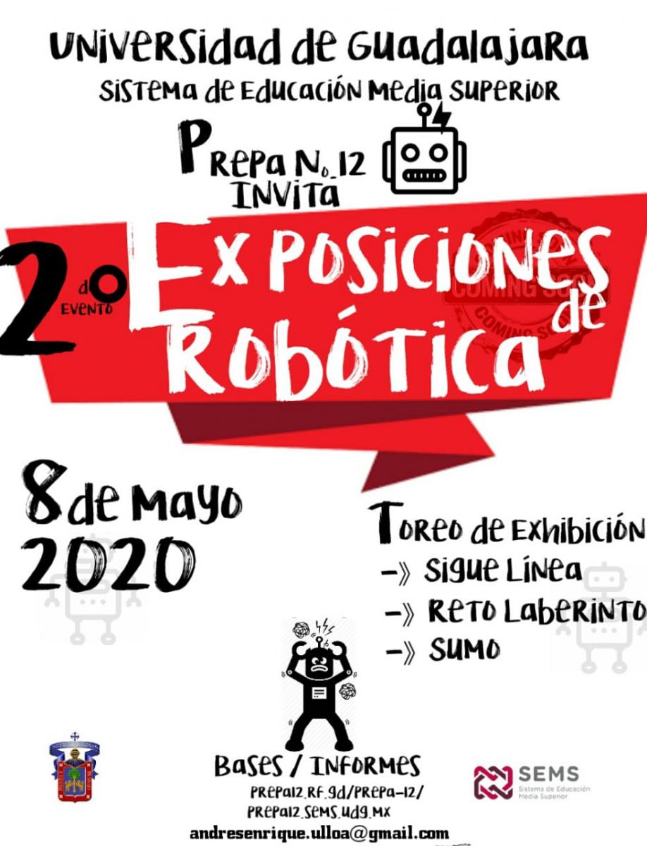 Exposiciones de robotica 2020-A en Prepa 12