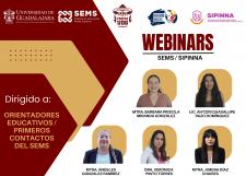 Participan el SEMS y SIPINNA en ciclo de Webinars para orientadores educativos y tutores de Prepas UDG