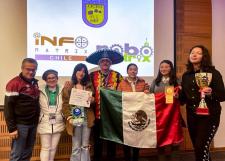 Estudiantes de la Preparatoria de Jocotepec ganan medalla de plata en Infomatrix Chile