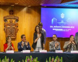 Nuestras prepas son espacios de compensación social que conocen a sus comunidades y las abrazan con compromiso férreo; Margarita Hernández