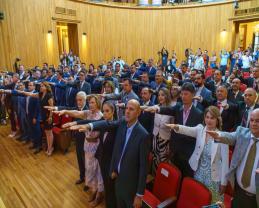 Toma protesta Rectora General, Karla Planter Pérez, a las y los directores de Prepas UDG para el periodo 2025-2028