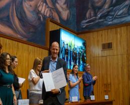 Toma protesta Rectora General, Karla Planter Pérez, a las y los directores de Prepas UDG para el periodo 2025-2028