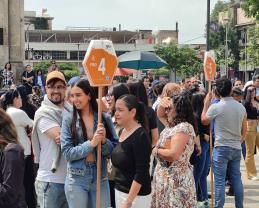 Responde de manera oportuna personal del SEMS al evacuar edificio Valentín Gómez Farías, ante sismo