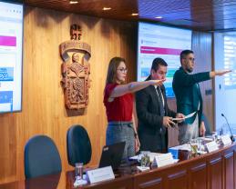 Toman protesta representantes de Prepas UDG elegidos para conformar el CUEMS 2022-2023 2