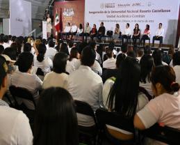 Acompaña el rector Ricardo Villanueva Lomelí a la presidenta Claudia Sheinbaum a inauguración de la Universidad Rosario Castellanos, en Chiapas