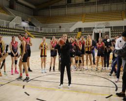 Concluye Villanueva Lomelí e inicia su gestión Karla Planter con inauguración de obras del Complejo Deportivo Universitario