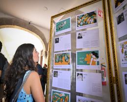 Inauguran en Preparatoria Jalisco la muestra gráfica “Inspirantes, trazando caminos”