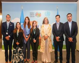Rectora General, Karla Planter, lleva la visión de la UdeG al debate mundial sobre vivienda