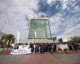 Estudiantes de Tlajomulco de Zúñiga participaron en la marcha 188 por la autonomía y el presupuesto justo para la UdeG
