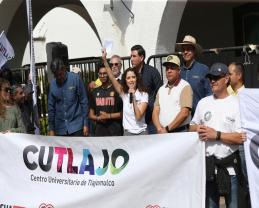 Estudiantes de Tlajomulco de Zúñiga participaron en la marcha 188 por la autonomía y el presupuesto justo para la UdeG