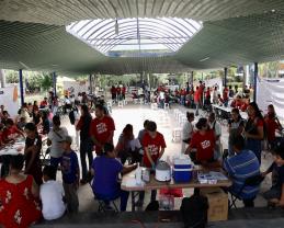 Brigada "Nos late servir" ofrece servicios de salud en Preparatoria de Tlajomulco de Zúñiga