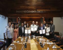 Signa la UdeG convenio con la Cumbre Mundial de Premios Nobel de la Paz
