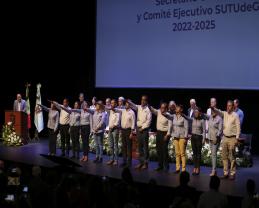 Rinde protesta Jesús Becerra como Secretario General del SUTUdeG para el periodo 2022-2025 2