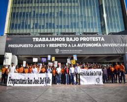 Con gimnasia, rap y pop la Preparatoria de San José del Valle exige un presupuesto justo