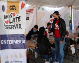 Brinda servicios de salud la Brigada "Nos late servir" en colonias cercanas a la Preparatoria 8