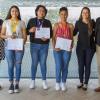 Premia el SEMS a las ganadoras en el concurso de carteles realizado entre Vida Saludable y CUCS