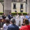 Karla Planter y autoridades municipales rinden homenaje a la educadora y humanista Irene Robledo García
