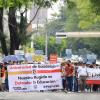 Académicos del CUCS y comunidad de la Preparatoria 10 realizan la marcha 142