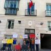 Llegan a Madrid protestas de universitarios contra el gobernador de Jalisco