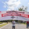 Con una clase de dibujo al aire libre, la Preparatoria 19 exige al gobierno estatal un presupuesto digno