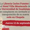Abrirán Librería Carlos Fuentes en Chapala